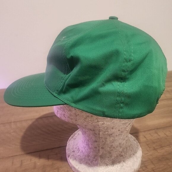 Vintage BLANK Green Hat Snapback Cap Adjustable Designer Award Headwear - Picture 2 of 6